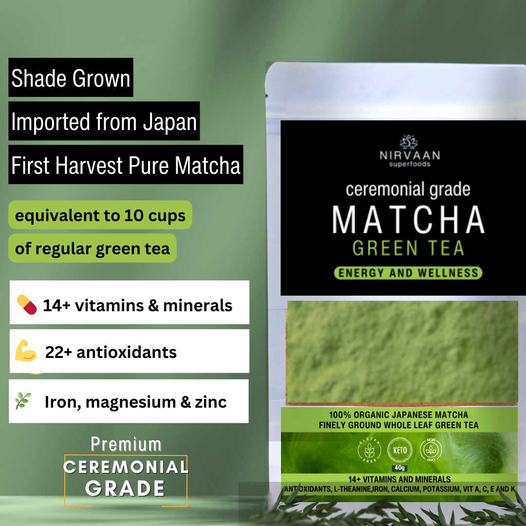 Matcha Green Tea Powder (Ceremonial Grade)