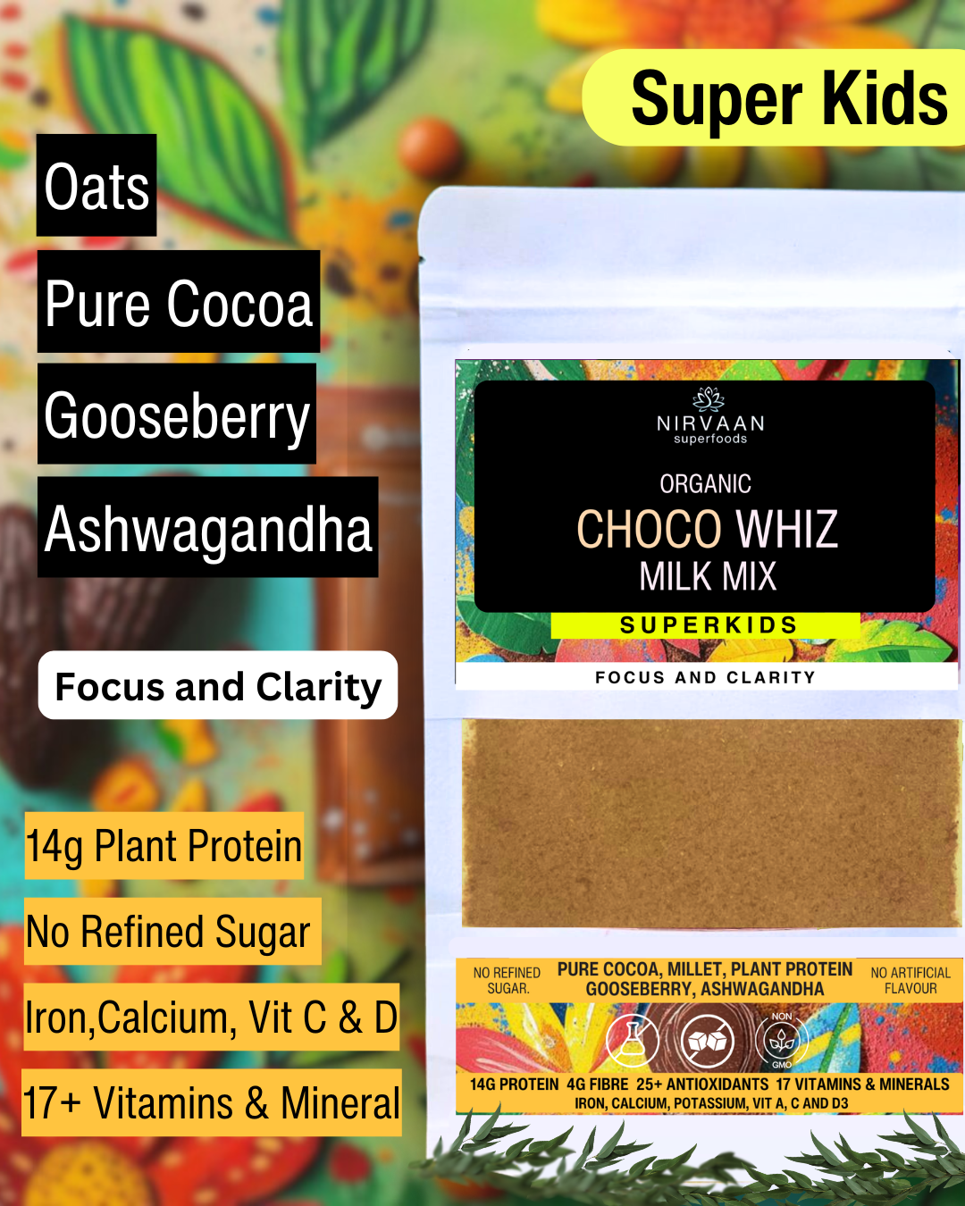 Choco Whiz-Organic Cocoa Milk Mix