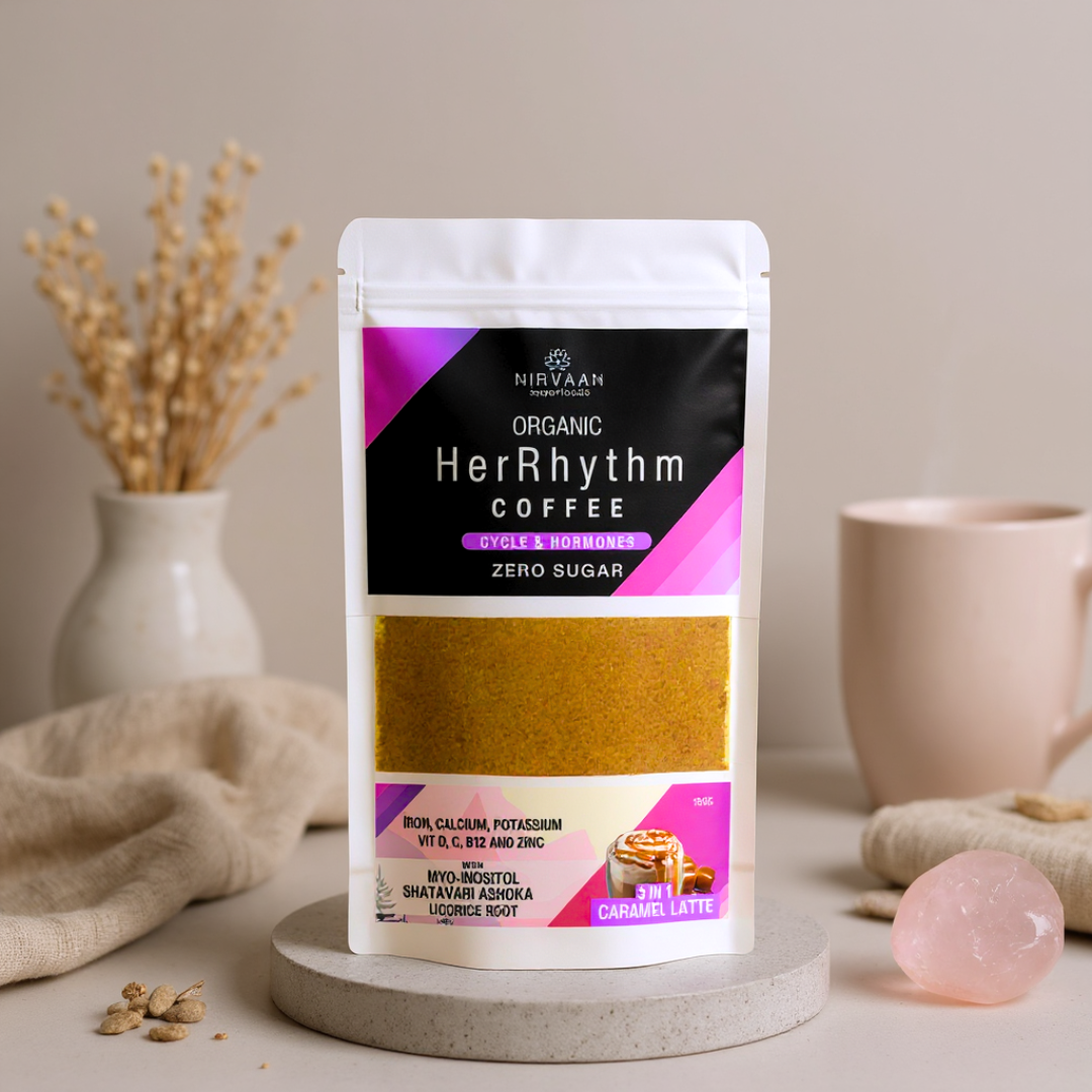 HerRhythm Coffee-| Hormone & Cycle Support |-3-in-1 Herbal Coffee for Women