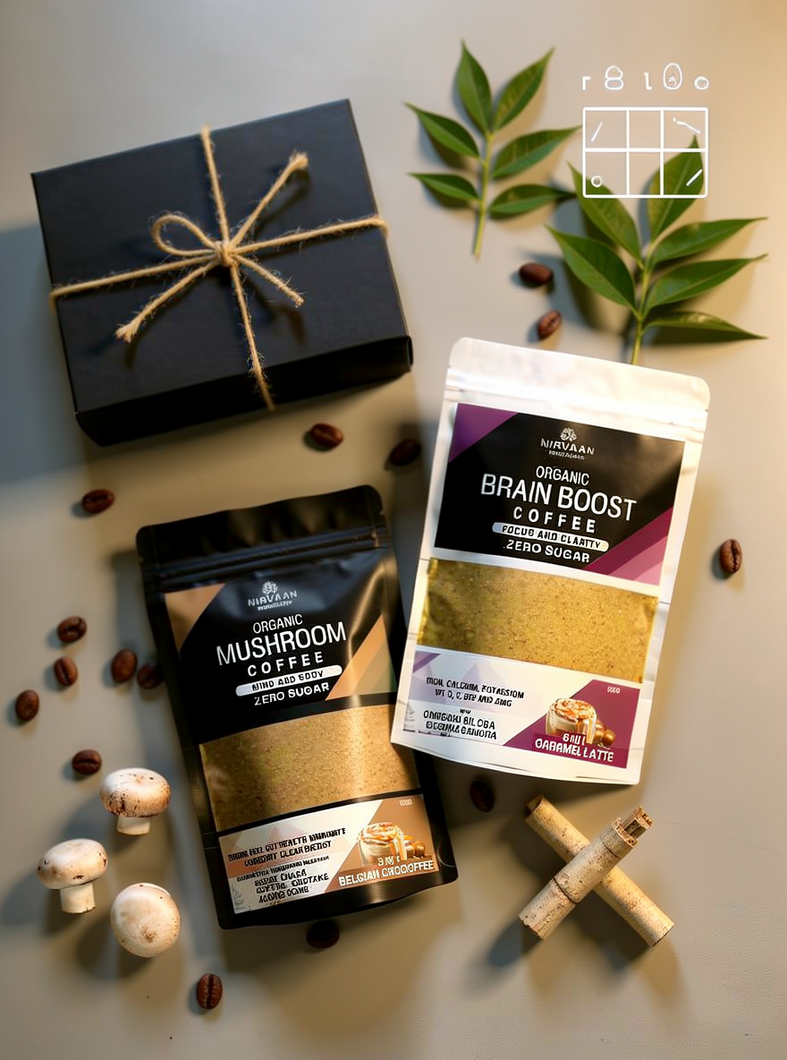 Focus & Flow Bundle- Brain Boost & Mushroom Zero Sugar Coffee Duo