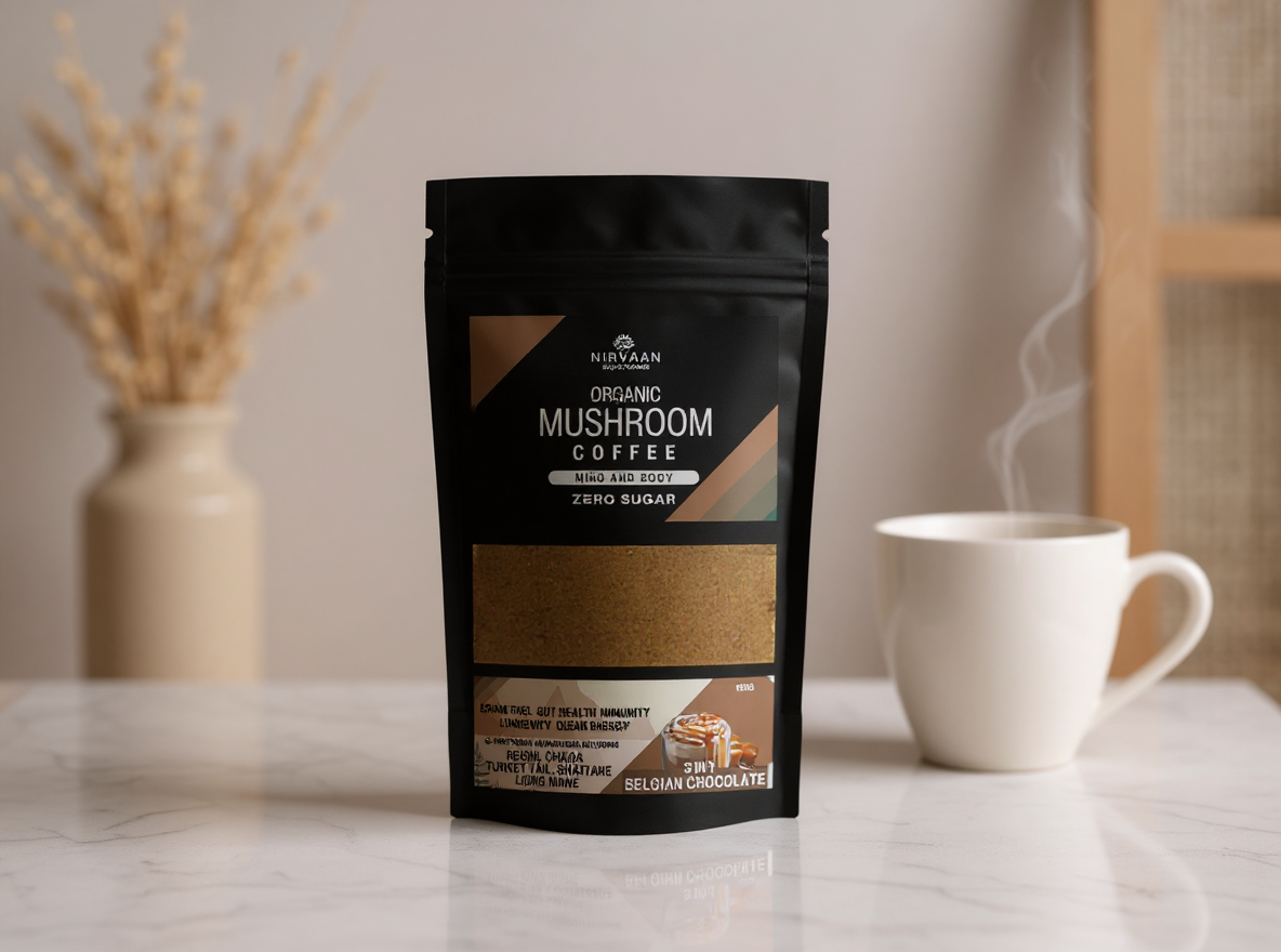 Mushroom Coffee-3 in 1 Belgian Chocolate-Zero Sugar