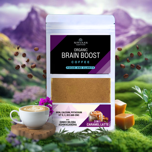 Organic Brain Boost Coffee - 3in1 Caramel Latte